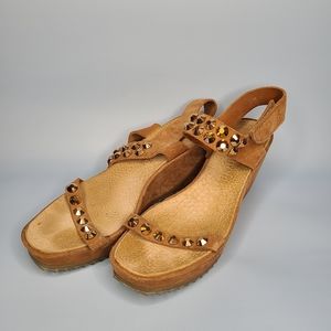 Pedro Garcia leather wedge